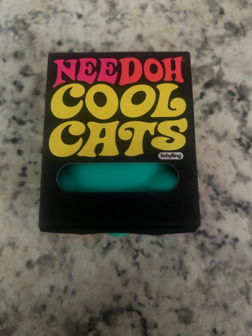 NeeDoh Cool Cats Teal Blue Schylling Squishy Fidget Toy
